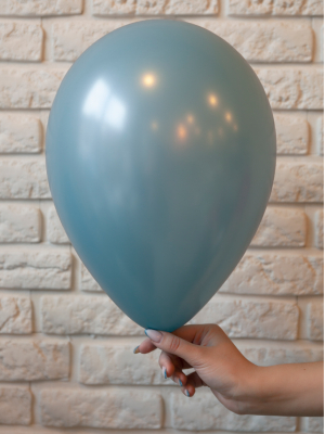 Pērļu balons, karību zils, 30 cm