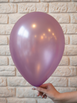 Pērļu balons, ceriņu, 30 cm