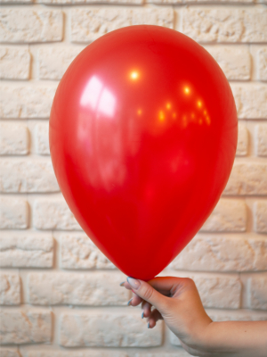 Perlamutra balons, sarkans, 30 cm