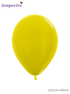 Perlamutra balons, dzeltens, 30 cm