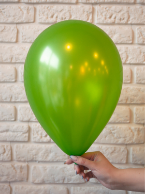 Perlamutra balons, laima zaļš, 30 cm