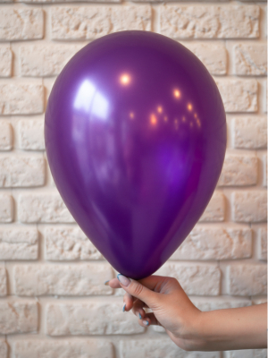 Perlamutra balons, violets, 30 cm