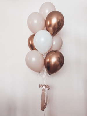 Hēlija balonu pušķis "10 baloni"