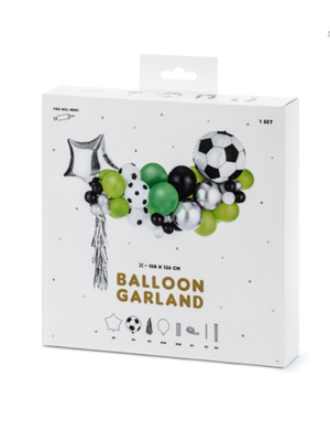 Balonu pušķis - futbols, 150x126cm
