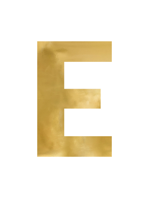Spoguļa burts "E", zelta, 40x60 cm