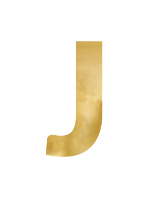 Spoguļa burts "J", zelta, 30x61 cm