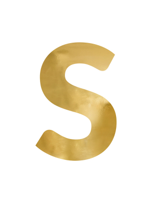 Spoguļa burts "S", zelta, 42x61  cm