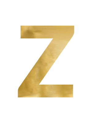 Spoguļa burts "Z", zelta, 47x60 cm