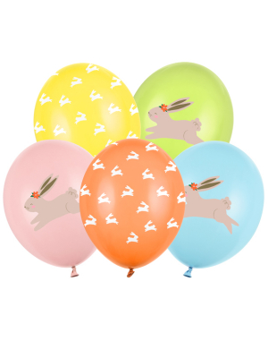 50 gab, Balons Egg Hunt ar apdruku, 30 cm