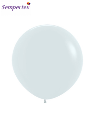 Lateksa balons, balts, 61 cm
