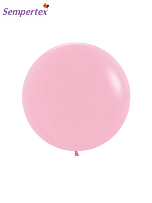 1 gab, 61 cm, Rozā košļene, lateksa balons