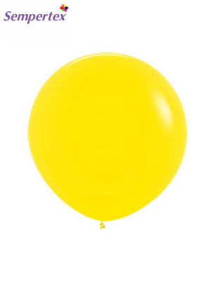 61 cm, 1 gab, Dzeltens, lateksa balons