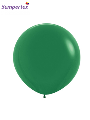 1 gab, 61 cm, Tumši zaļš, lateksa balons
