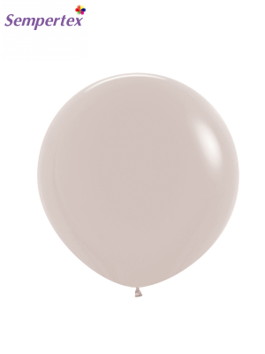 Lateksa balons, baltas smiltis, 61 cm