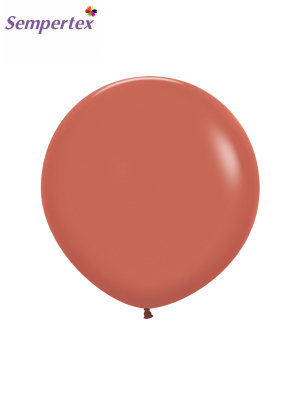 Lateksa balons, terakota, 61 cm