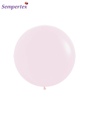 61 cm, 1 gab, Rozā pastelis, matēts balons