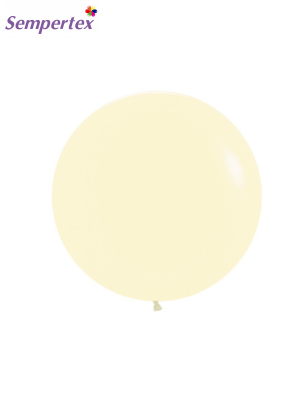 Matēts balons, dzeltens pastelis, 61 cm