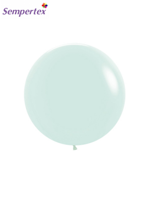 61 cm, 1 gab, Zaļš pastelis matēts balons