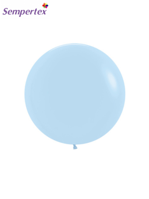 61 cm, 1 gab, Zils pastelis, matēts balons
