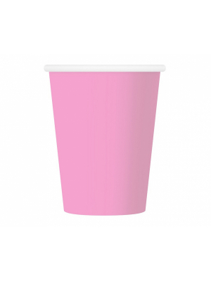6 gab, Papīra glāzītes, rozā, 270 ml