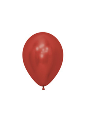 50 PCS Reflex Red Latex Balloon, 5 inch = 12 cm.