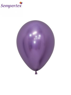 50 gab, 12 cm, Violets, metalizēts (hromēts) balons