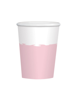 8 gab, Papīra glāzītes, rozā, 250 ml