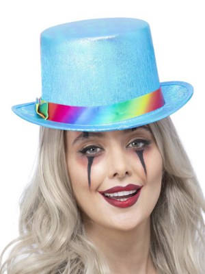 Шляпа клоуна, жемчужно-синия
