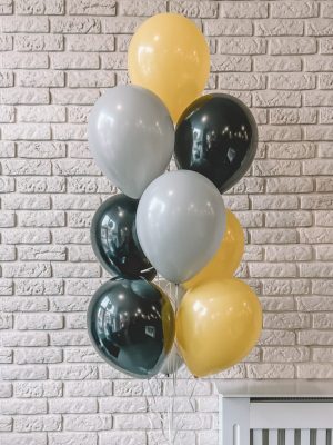 10 lateksa baloni ar hēliju, 30 cm
