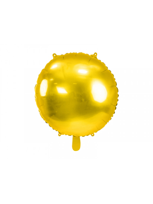 Apaļš folijas balons, zelta krāsā, 64 cm