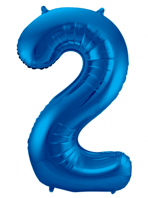 Folijas balons, 2, karaliski zils, 86 cm