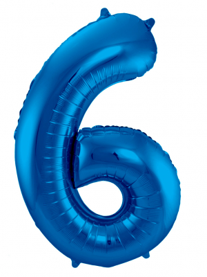 Folijas balons, 6, karaliski zils, 86 cm