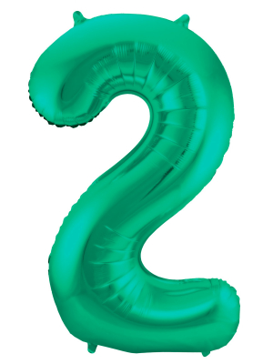 Folijas balons, 2, matēts zaļš, 86 cm