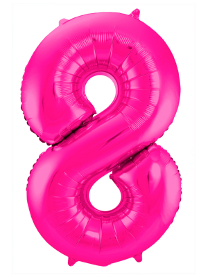Folijas balons, 8, purpura rozā, 86 cm