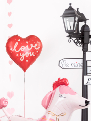 Foil balloon Heart `I love you`, 45 cm, mix