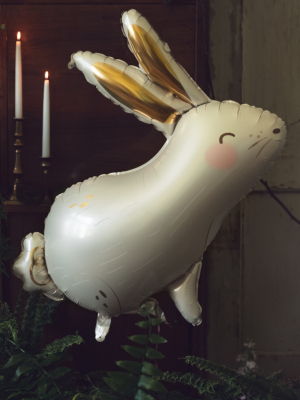 Фольгированный шар "Заяц", кремовый, 70 x 71.5 см