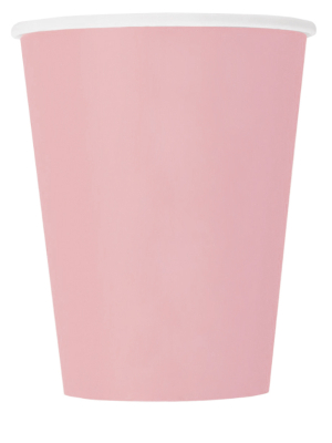 8 gab, Papīra glāzītes, gaiši rozā, 270 ml
