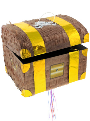 Пиньята - Пиратский сундук с сокровищами,  30x25x34 см