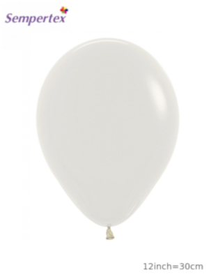 Lateksa balons, Dūmakaina krēmkrāsa, 30 cm
