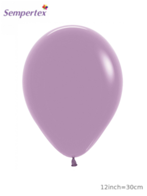 Lateksa balons, pasteļkrāsas dūmakaina lavanda, 30 cm
