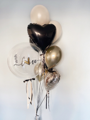 Hēlija balonu pušķis "Love"