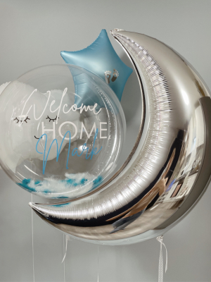 Hēlija balonu pušķis Welcome home