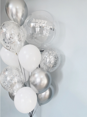 Lateksa baloni un Burbuļbalons Happy Birthday