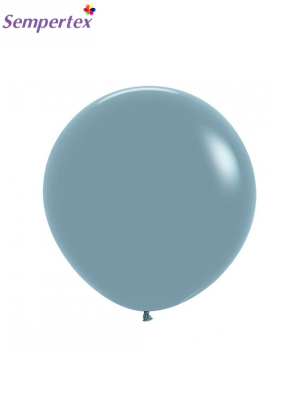 61 cm, 1 gab, Dūmakaini zils, lateksa balons