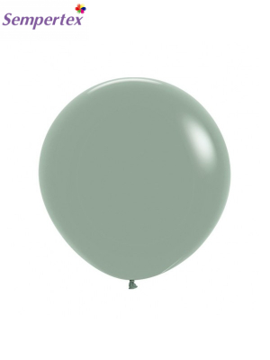 1 gab, 61 cm, Dūmakaina laurlapu zaļš, lateksa balons