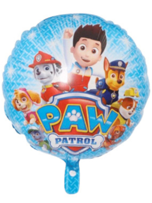 Folija balons, Paw Patrol, 45 cm, zils