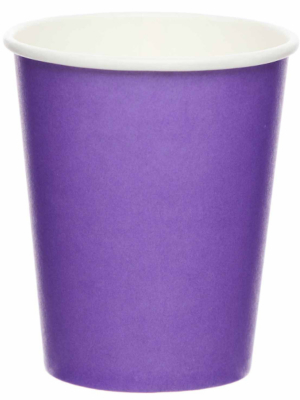 8 gab, Papīra glāzes, vīnogu violetas, 237 ml