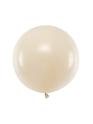 60 cm, 1 gab, Bēšs, pasteļtoņa balons