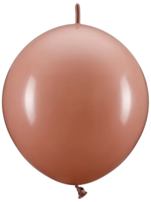 20 gab, Savienojami lateksa baloni, dūmakaini rozā, 33 cm