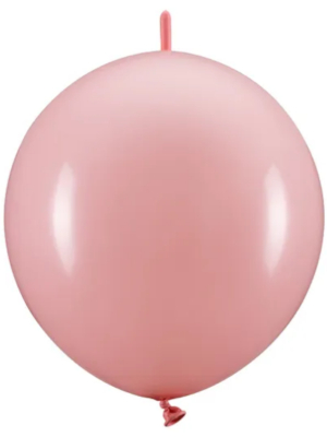 20 gab, Savienojami lateksa baloni, gaiši rozā, 33 cm